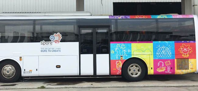 Bus Wraps Advertising | CBD.Signarama-Sea.com, Singapore<